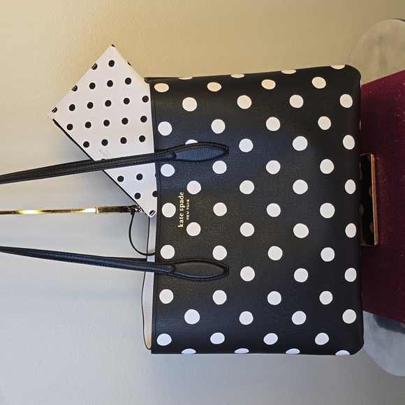 Kate Spade ♠️❤️NWOT❤️♠️ ALL Day Sunshine Dot Printed Tote!♠️❤️♠️❤️♠️❤️ - Picture 17 of 17